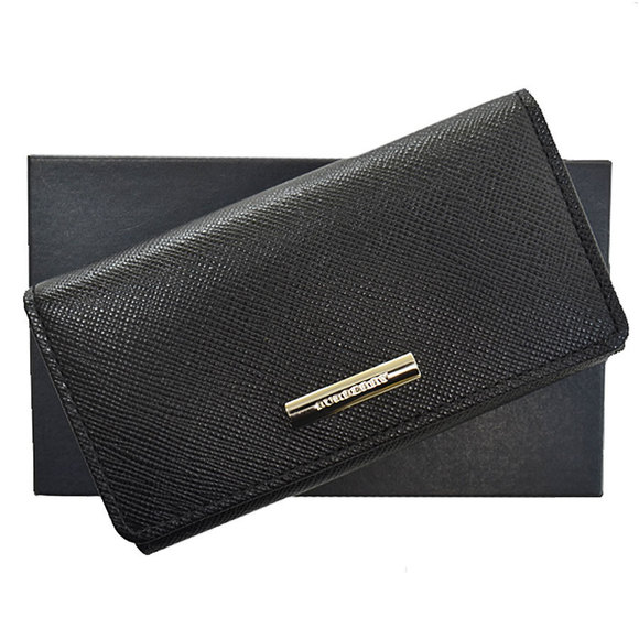 Burberry 4 Key Case Leather Metal Black - Picture 6 of 10